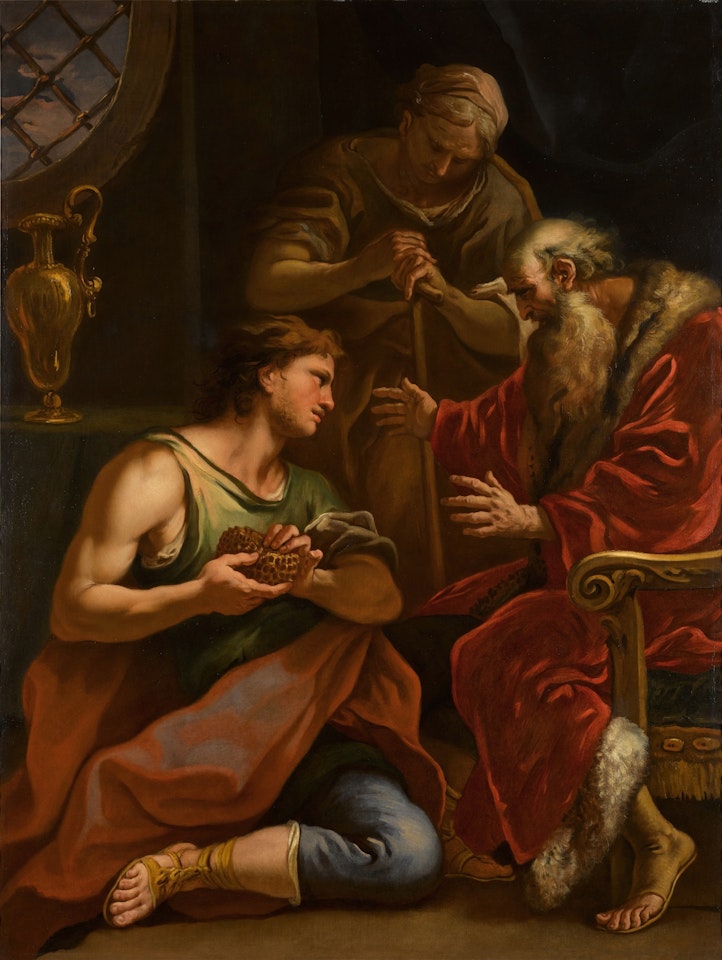 Samson returning to his parents with the honeycomb taken from the lion's stomach by Sebastiano Ricci