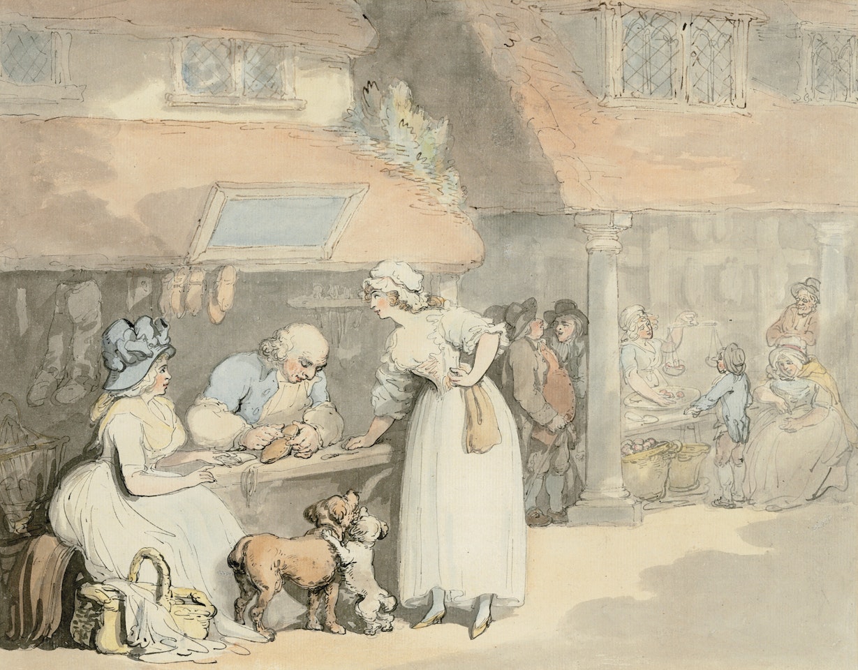 At the cobblers by Thomas Rowlandson