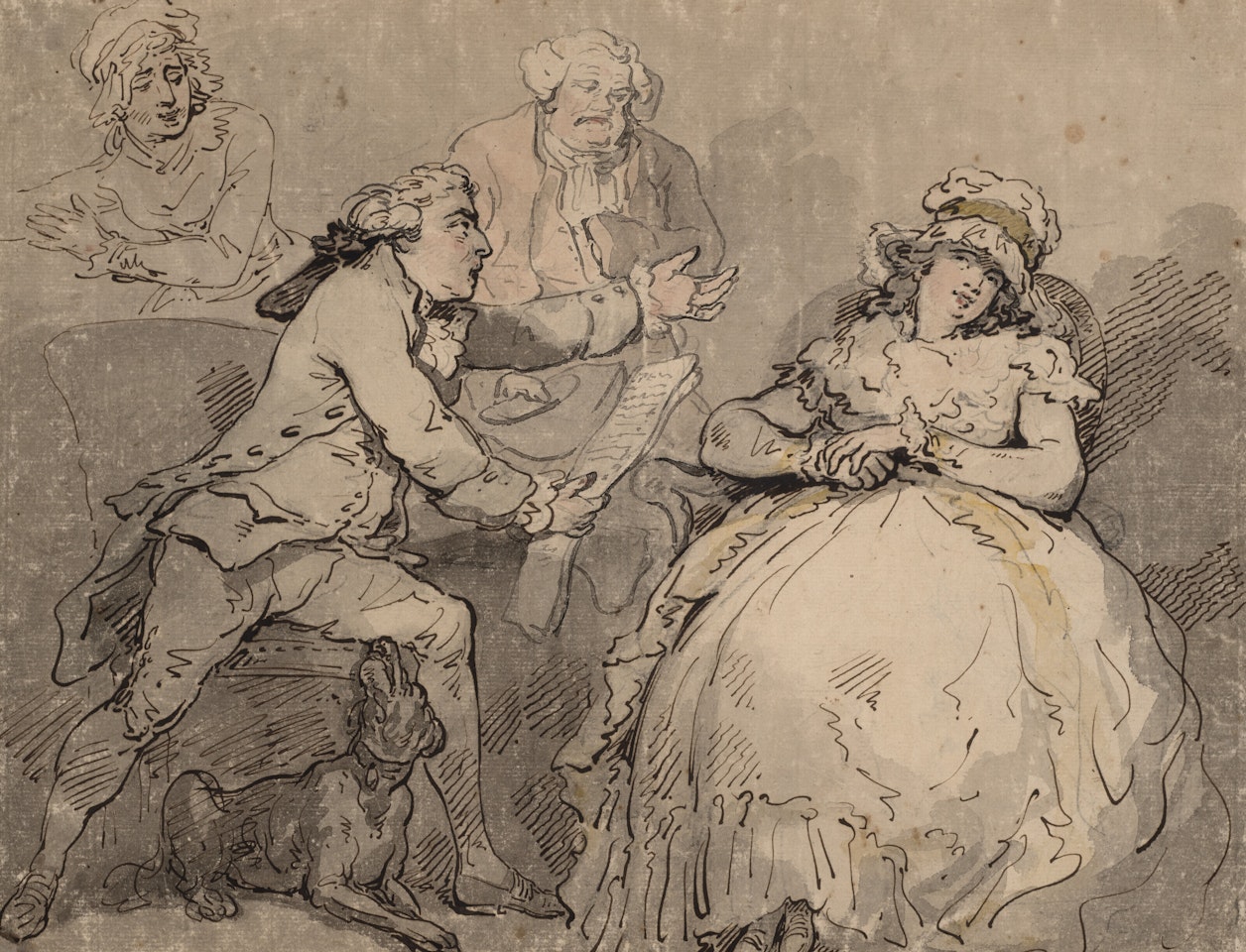 The enraged husband and the extravagant wife by Thomas Rowlandson
