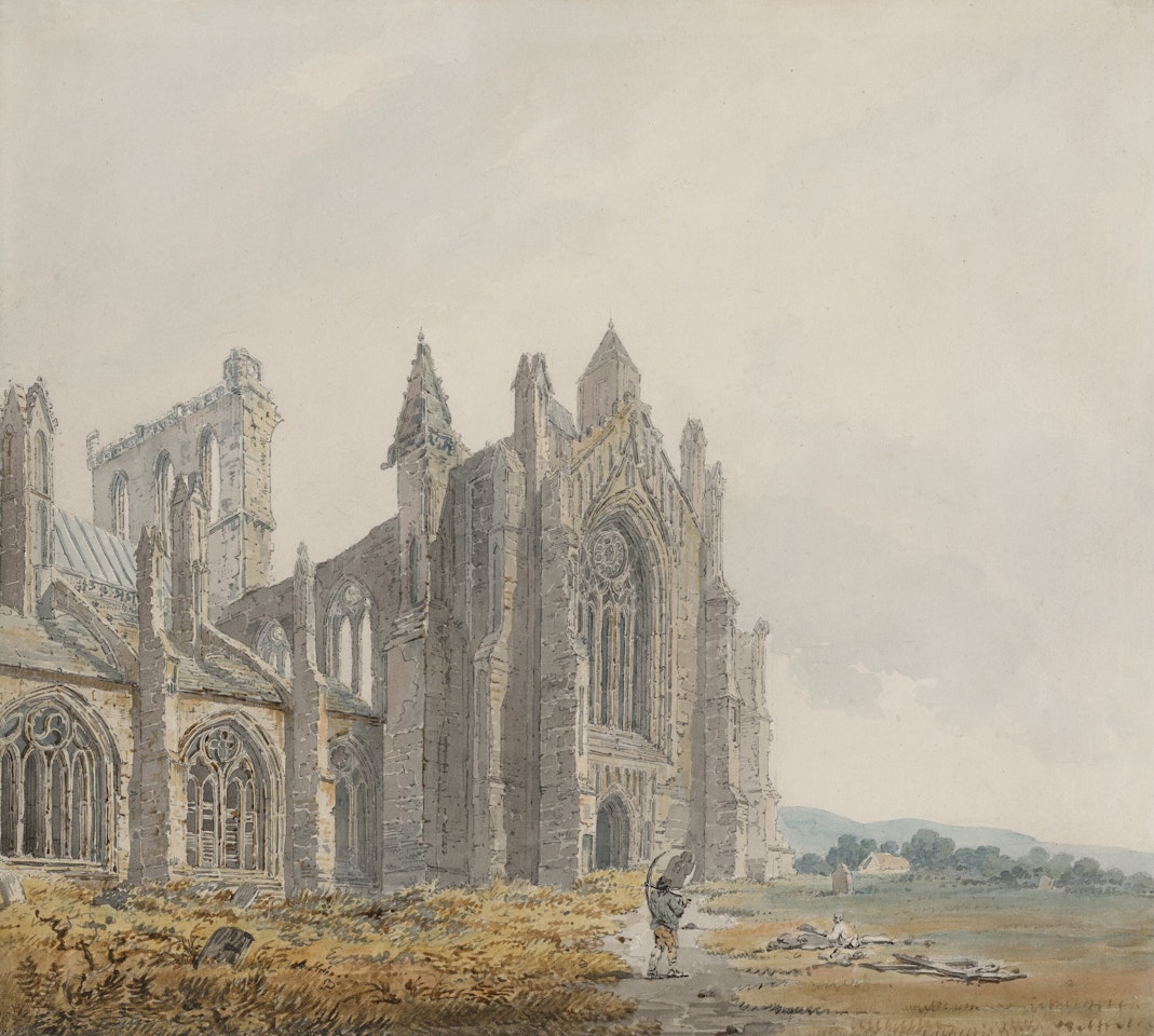 Melrose Abbey, Scotland by Thomas Girtin