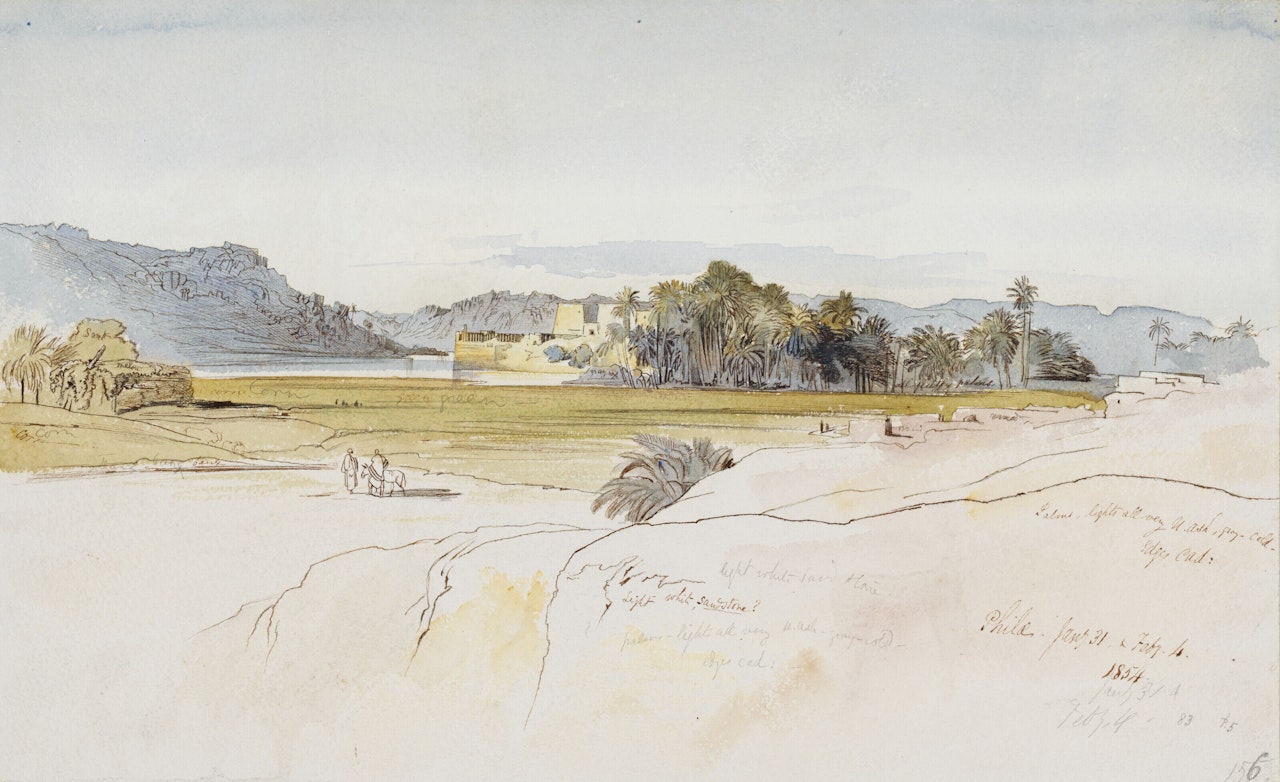 Philae, Egypt by Edward Lear