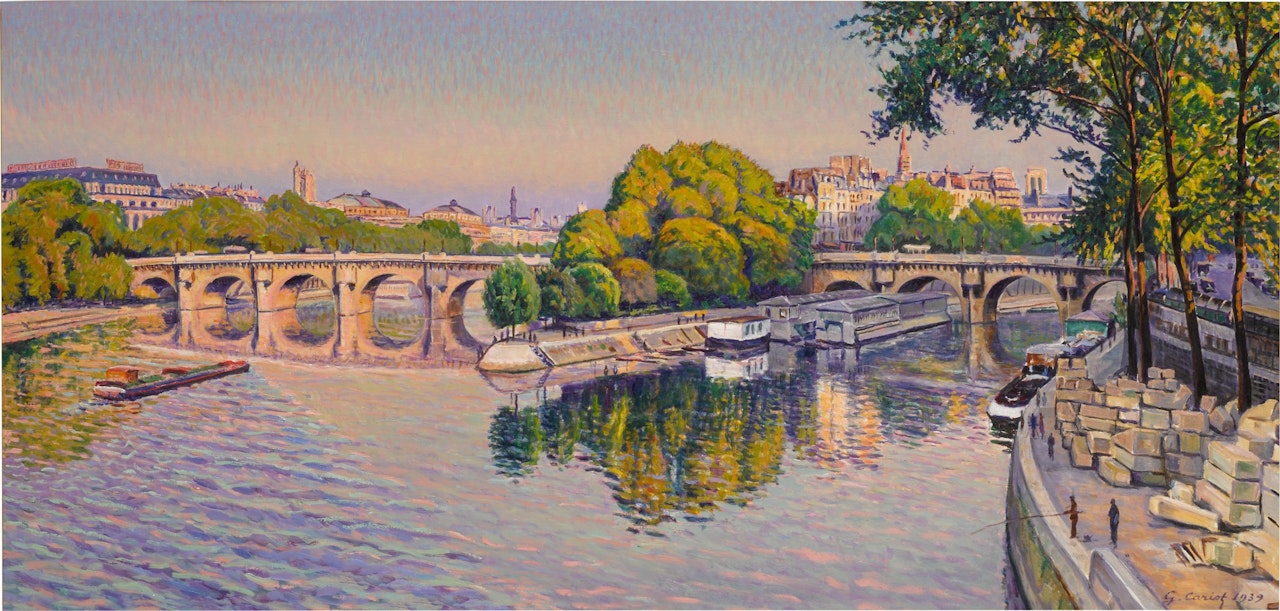 Le Pont-Neuf, eté, 20 heures by Gustave Cariot