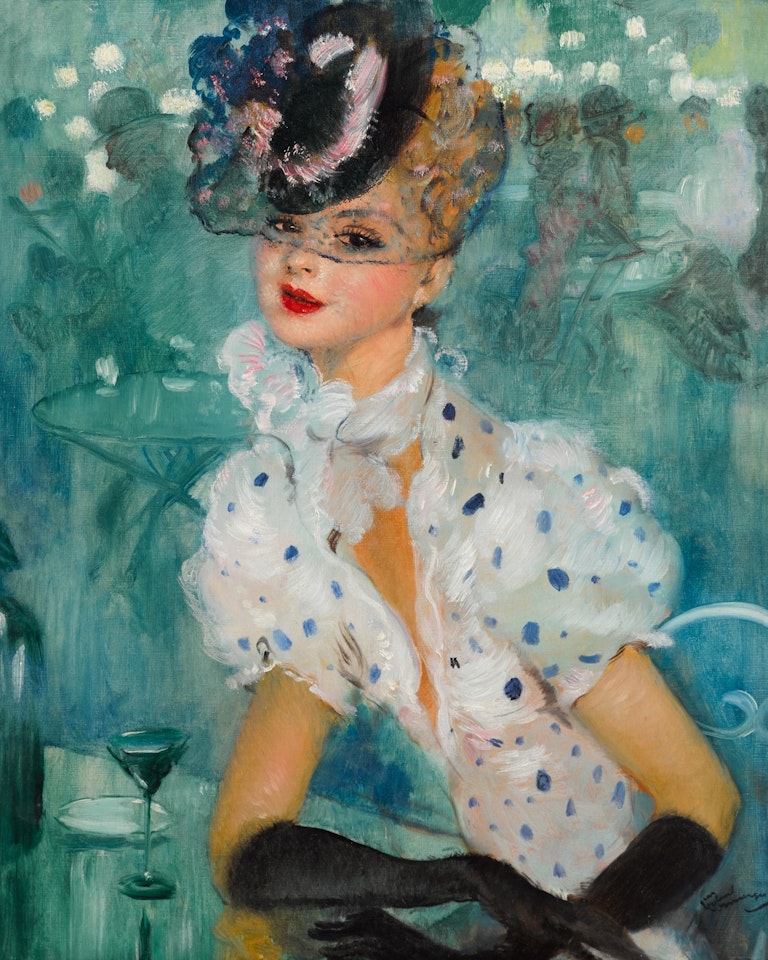 Femme aux gants noirs by Jean Gabriel Domergue