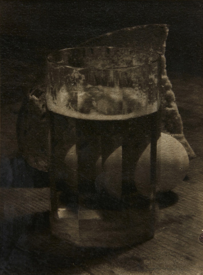 Still Life with Glass, Egg and Bread by Josef Sudek