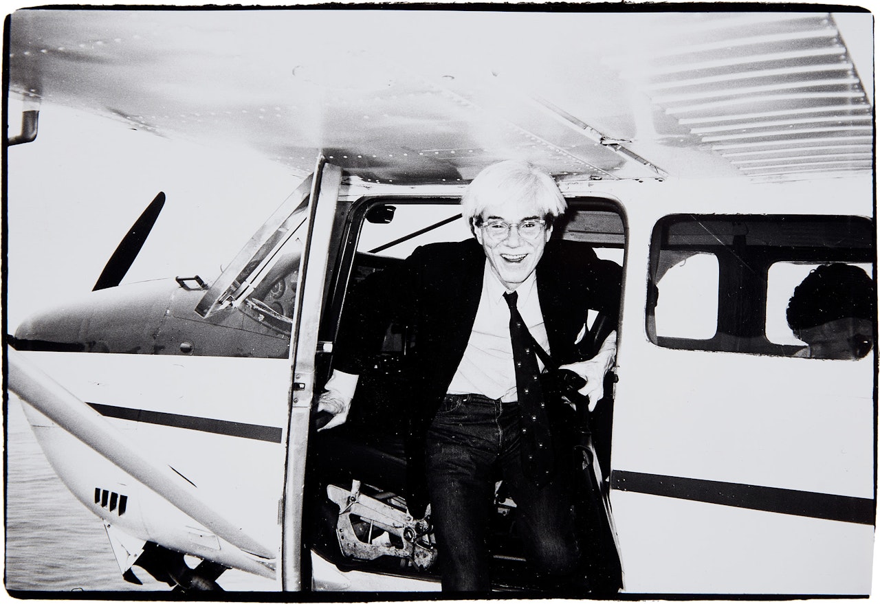 Self-Portrait with Sea Plane, August 16 by Andy Warhol