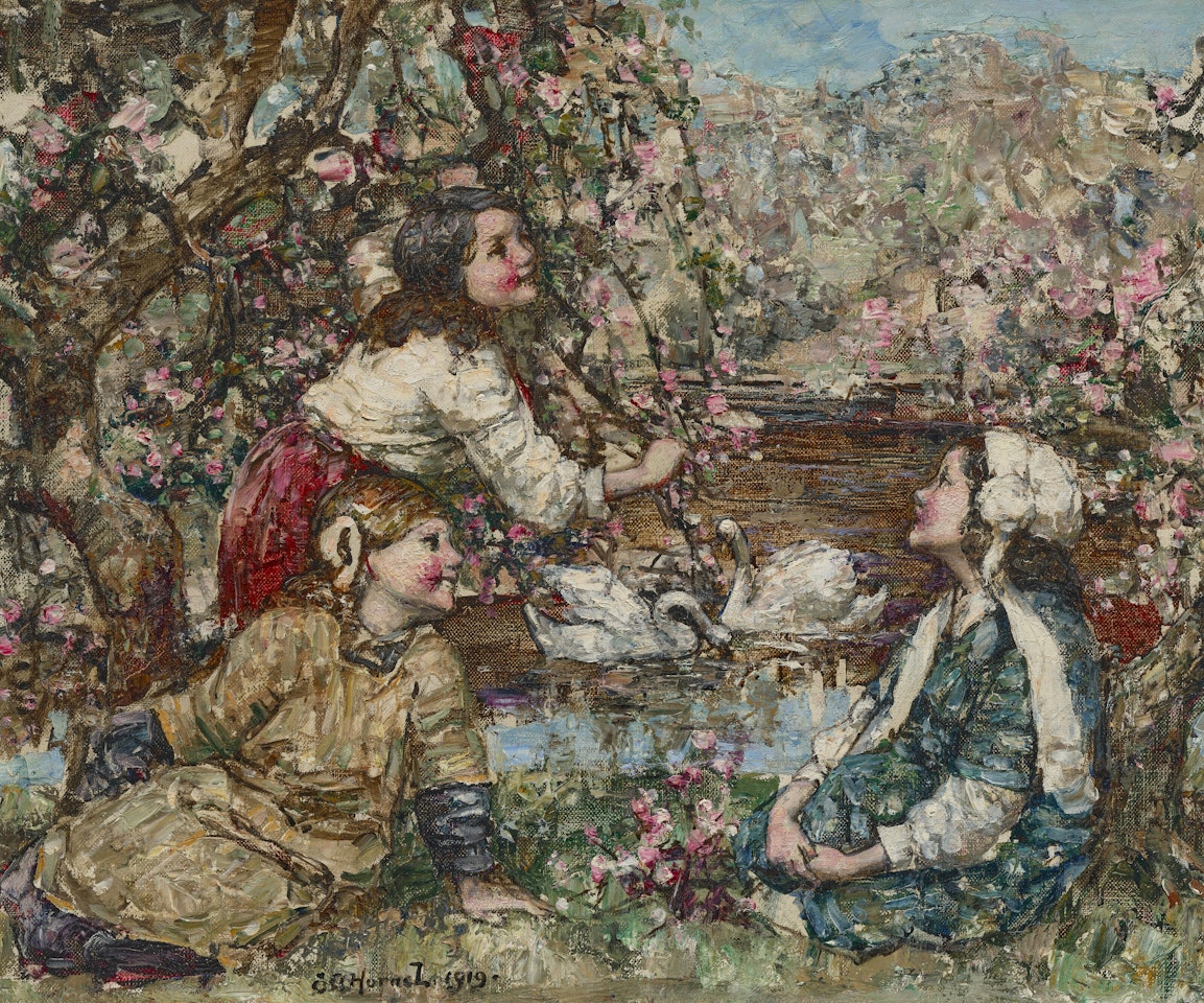 Spring blossom by Edward Atkinson Hornel