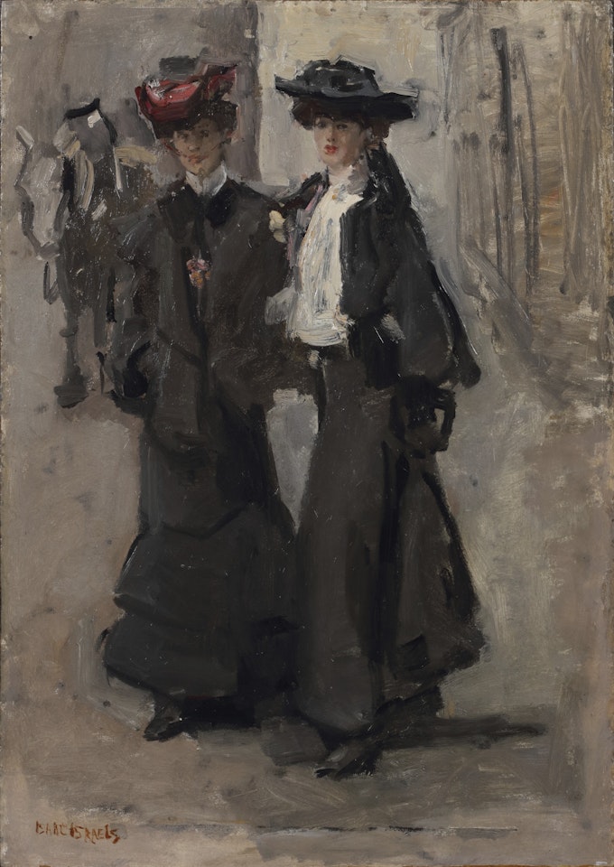 Two elegant ladies by Isaac Israels