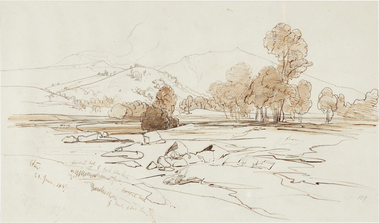 Mount Etna, Sicily by Edward Lear