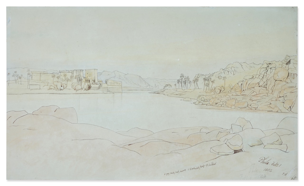 Philae, Egypt by Edward Lear