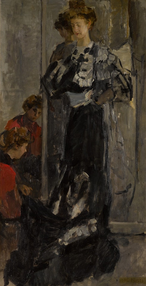 At the Dressmaker's by Isaac Israels
