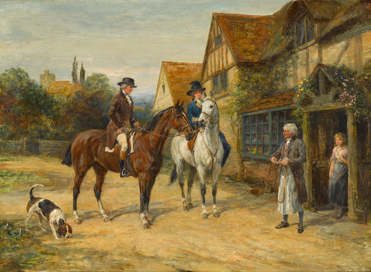 A Visit to the Saddler by Heywood Hardy