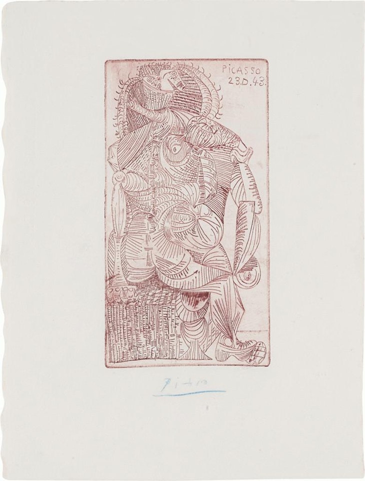 Femme assise (Bloch 362; Baer 689) by Pablo Picasso