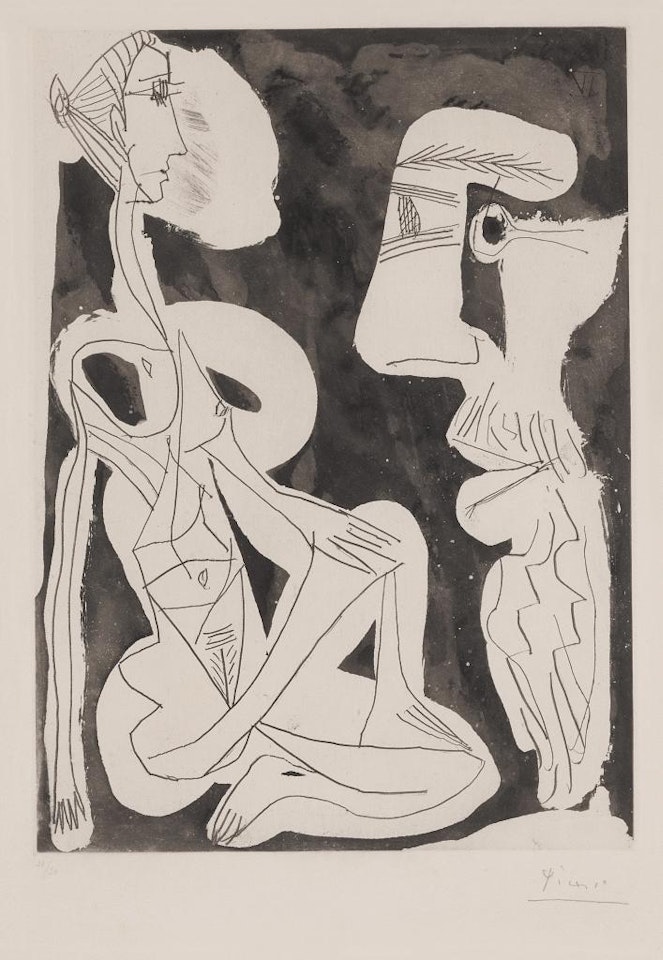 Le modèle (Bloch 1200; Baer 1182) by Pablo Picasso