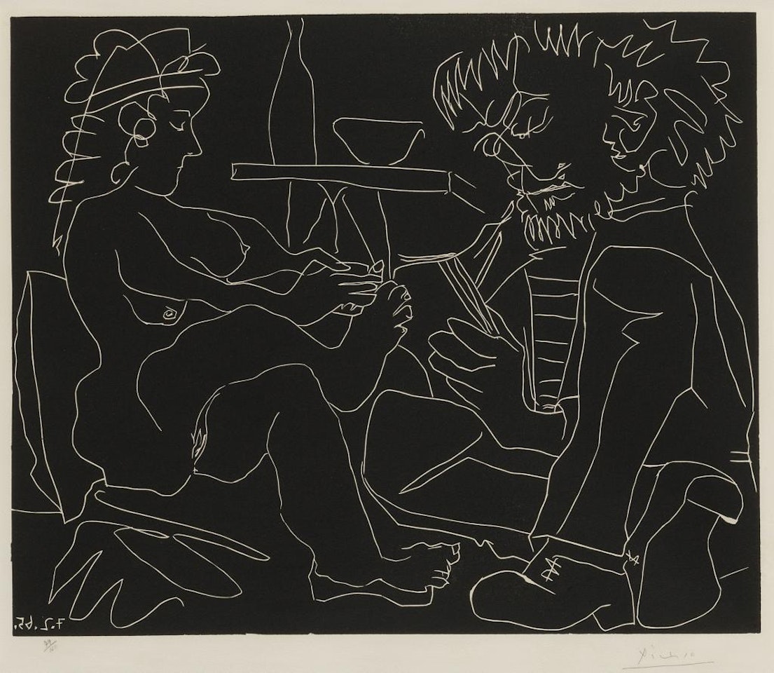 Le Peintre et son modèle (Bloch 1194; Baer 1357) by Pablo Picasso
