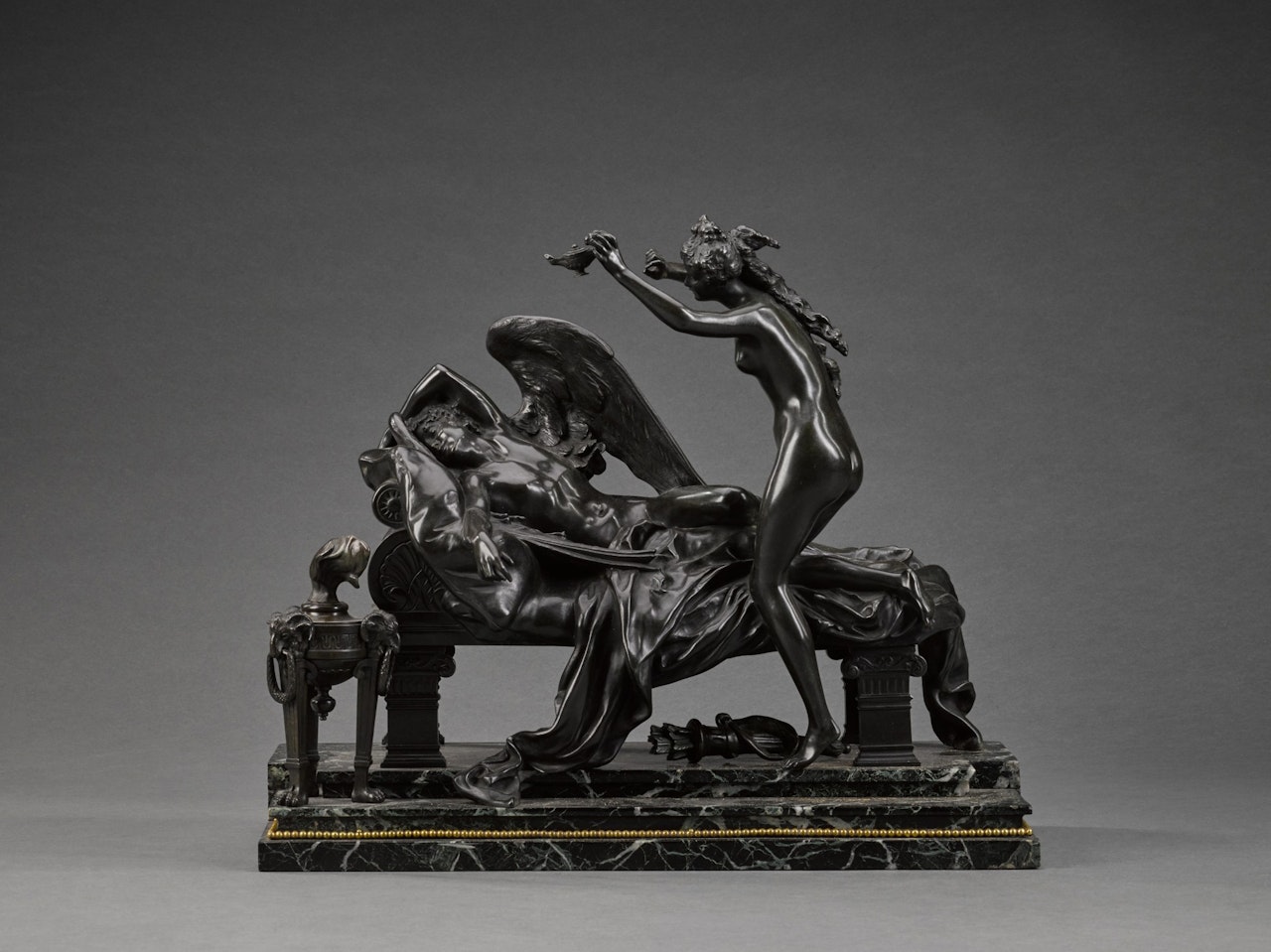 Cupidon et Psyché (Psyche waking the sleeping Cupid) by Albert-Ernest Carrier-Belleuse