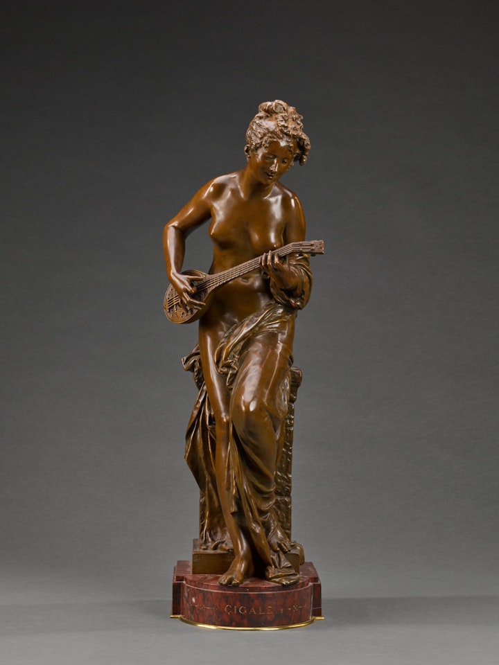 La Cigale (Girl with a Mandolin) by Albert-Ernest Carrier-Belleuse