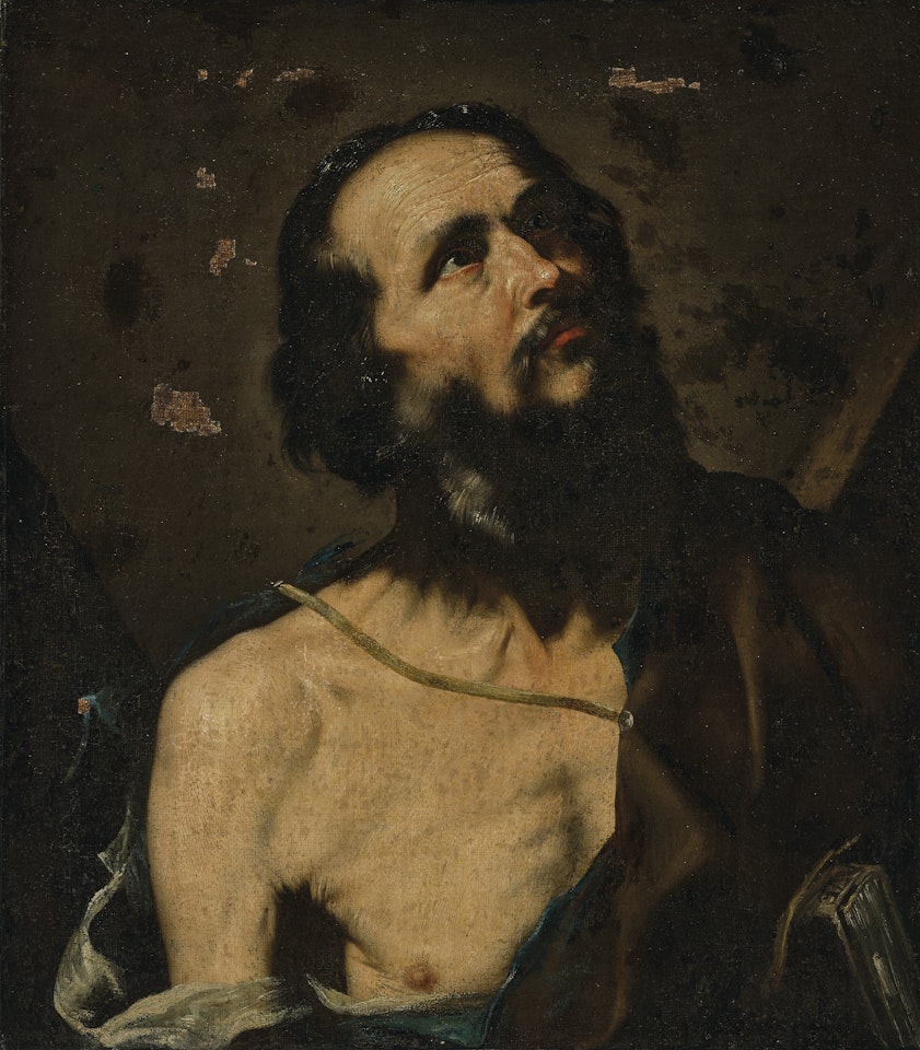 Saint Andrew - a fragment by Jusepe de Ribera