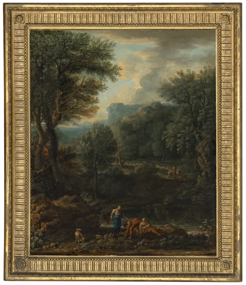 An Italianate landscape by John Wootton