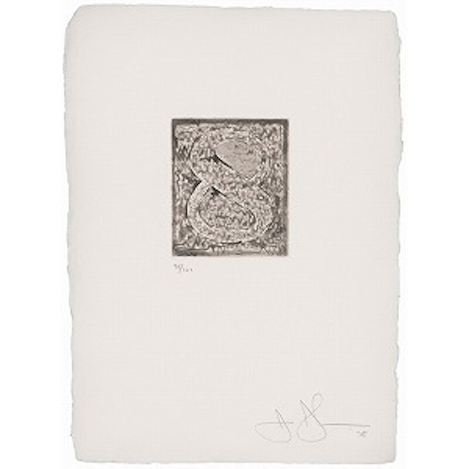 Figure ８, from Numeral Series (ULAE 164) by Jasper Johns