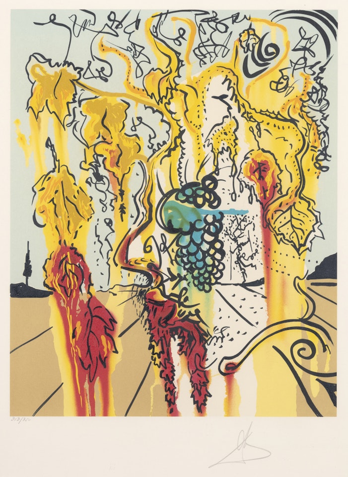 Portrait of Autumn : Joy of Bacchus by Salvador Dali