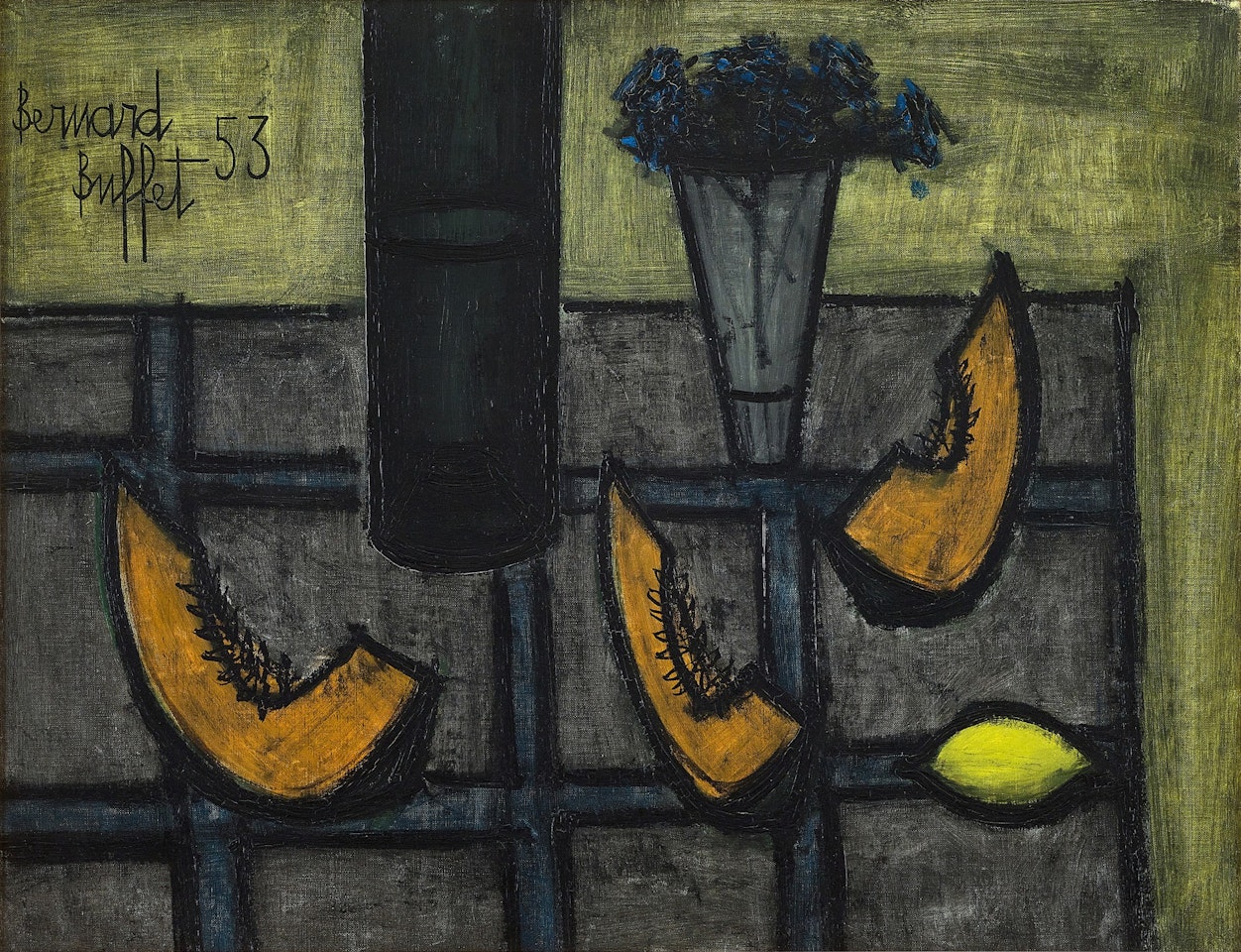 Nature morte aux tranches de melon by Bernard Buffet