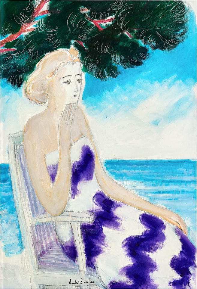 Figure sous les pins  by André Brasilier