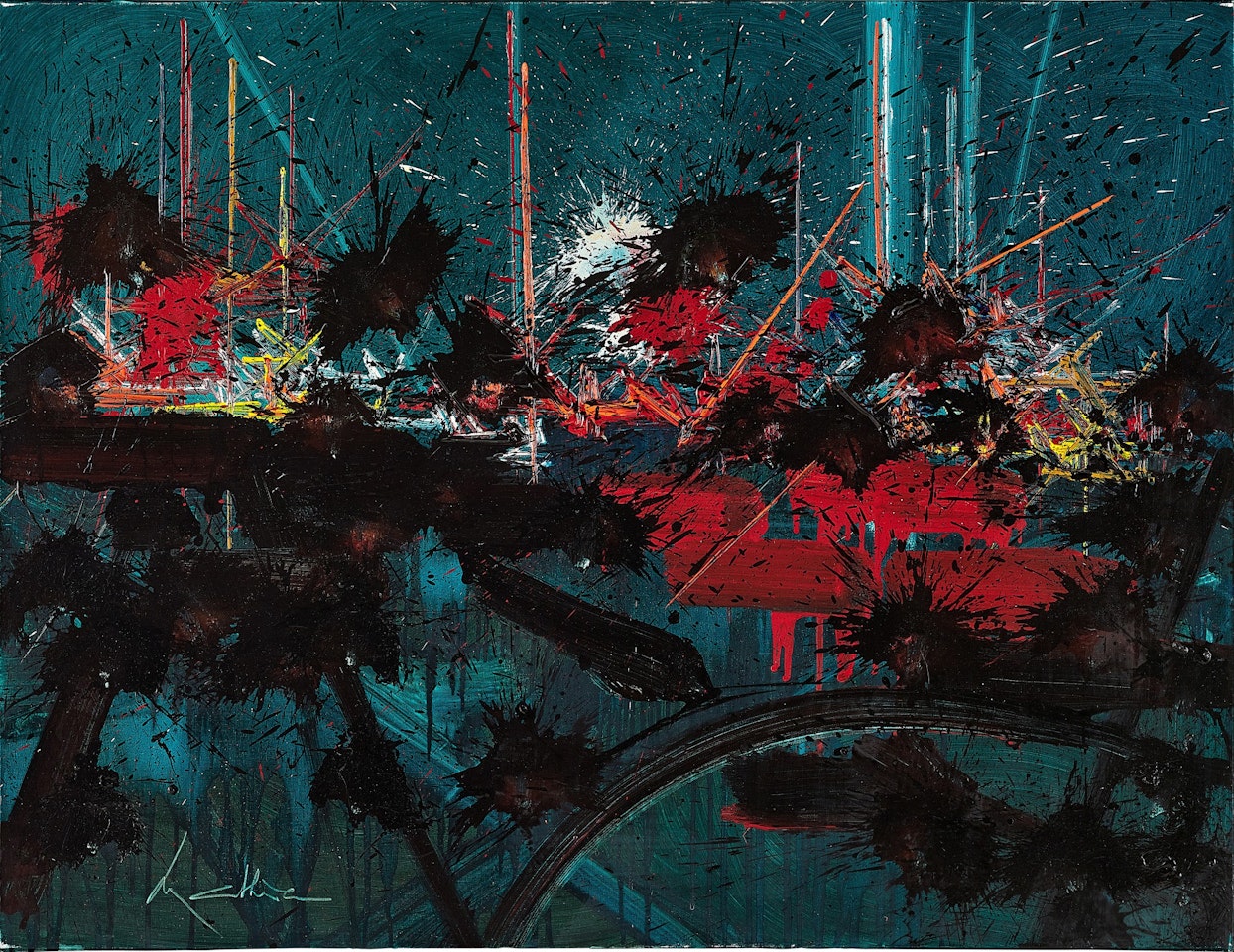 Arpents de lune by Georges Mathieu