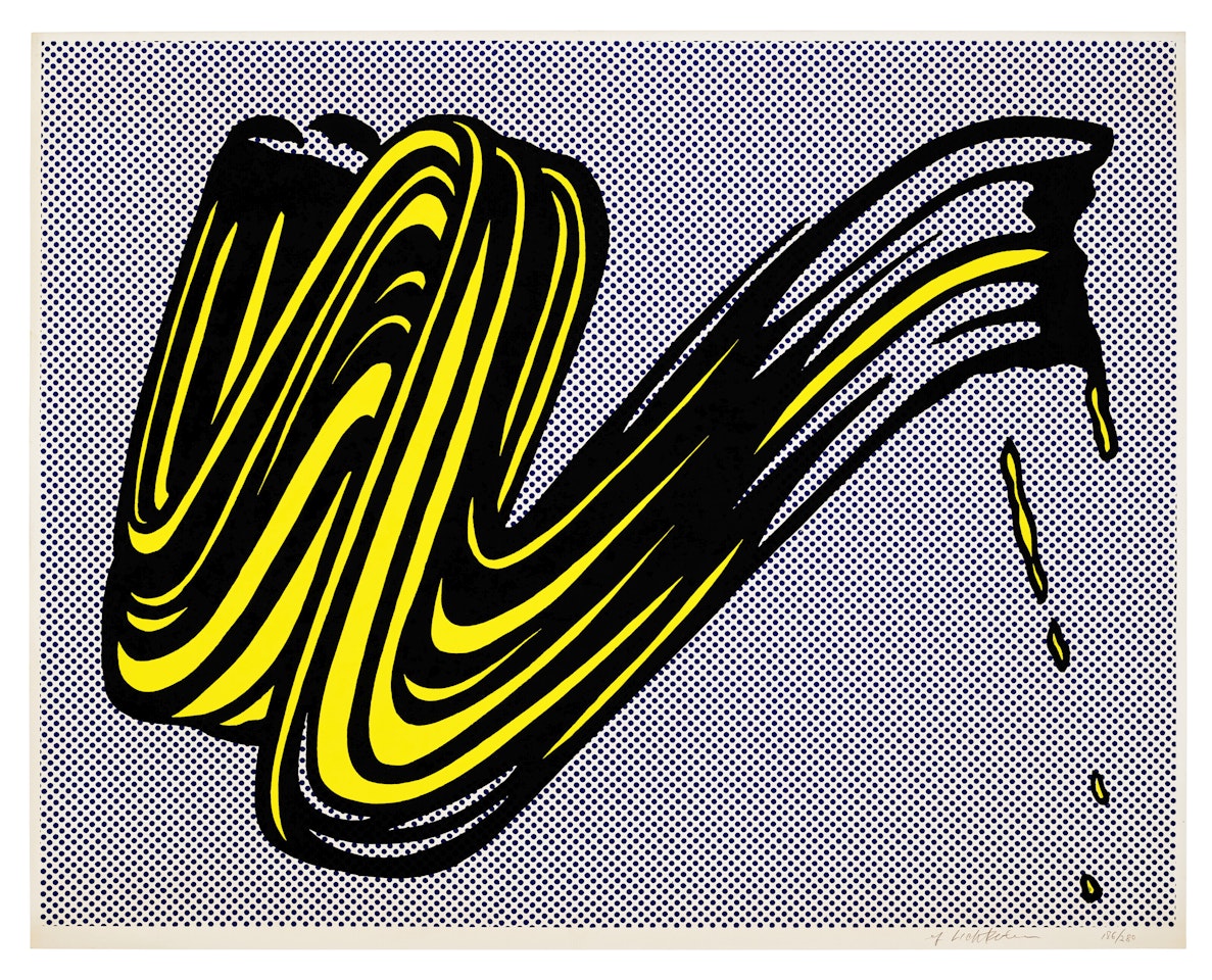 Brushstroke by Roy Lichtenstein