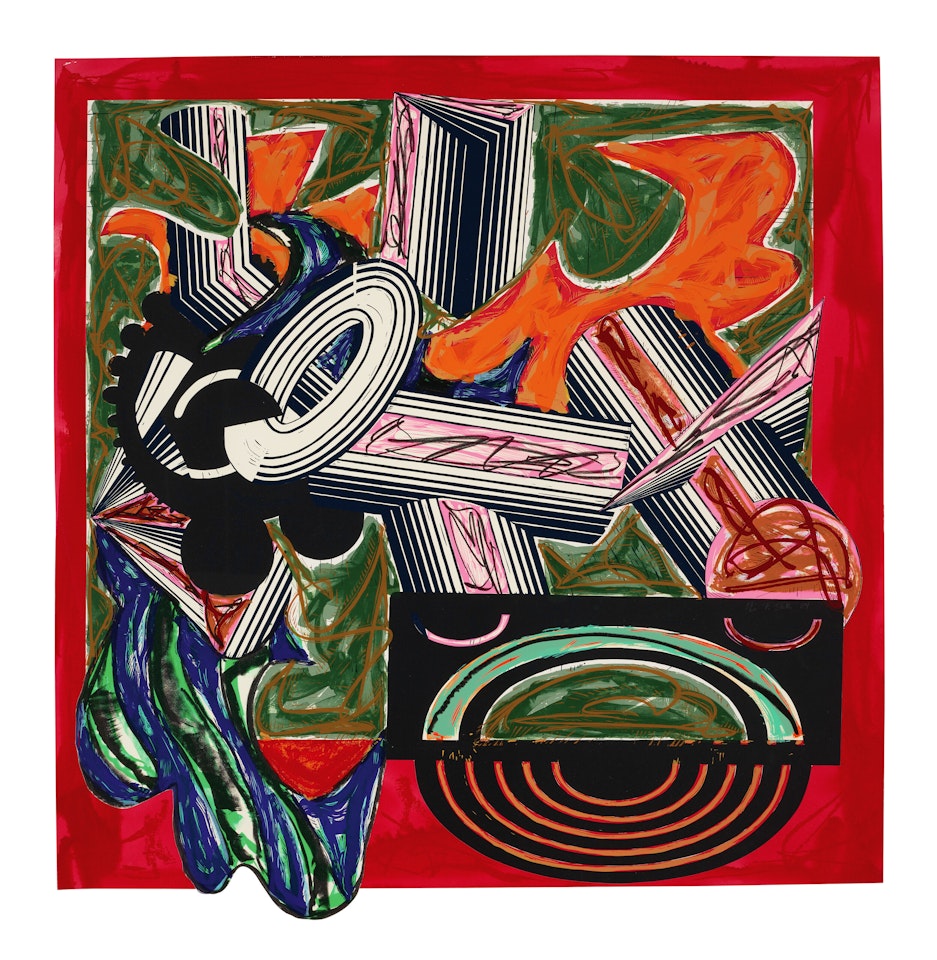 Then Came a Dog and Bit the Cat, from Illustrations After El Lissitzky's Had Gadya by Frank Stella