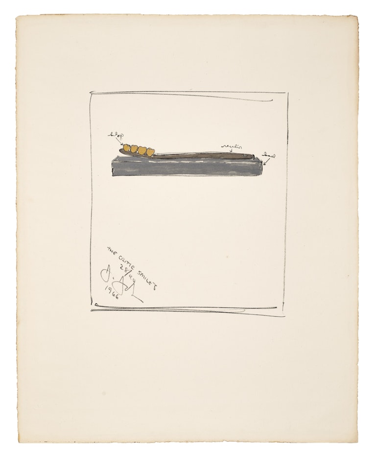 The Critic Smiles by Jasper Johns