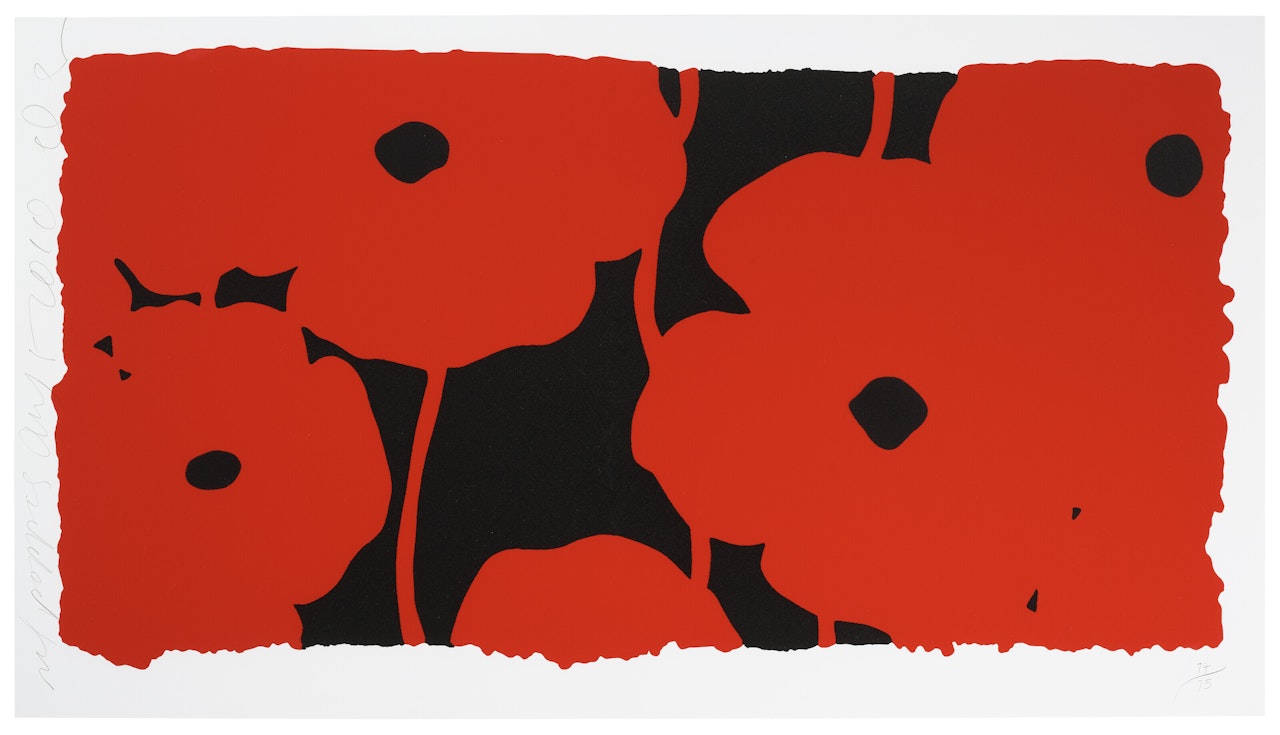 Eight Poppies by Donald Sultan