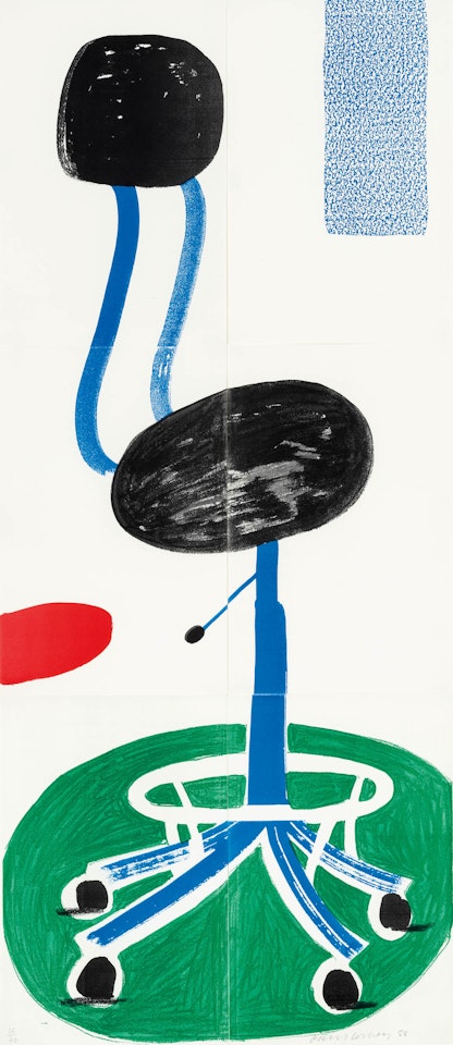 Office Chair, July 1988 by David Hockney