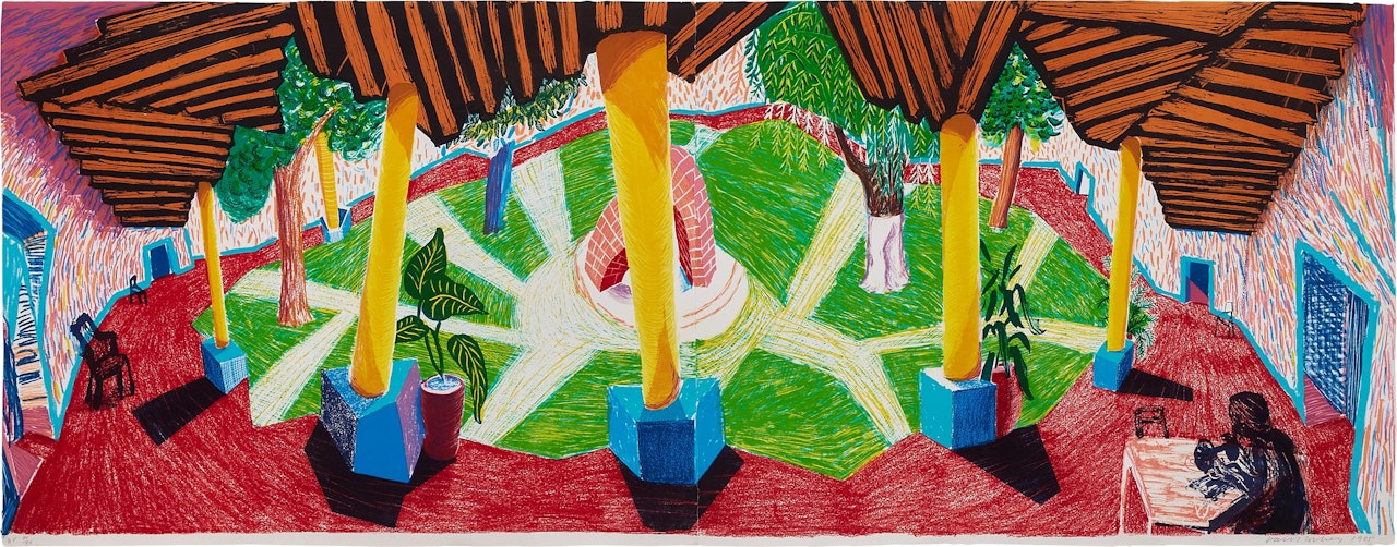 Hotel Acatlan: Two Weeks Later, from Moving Focus (M.C.A.T. 271) by David Hockney