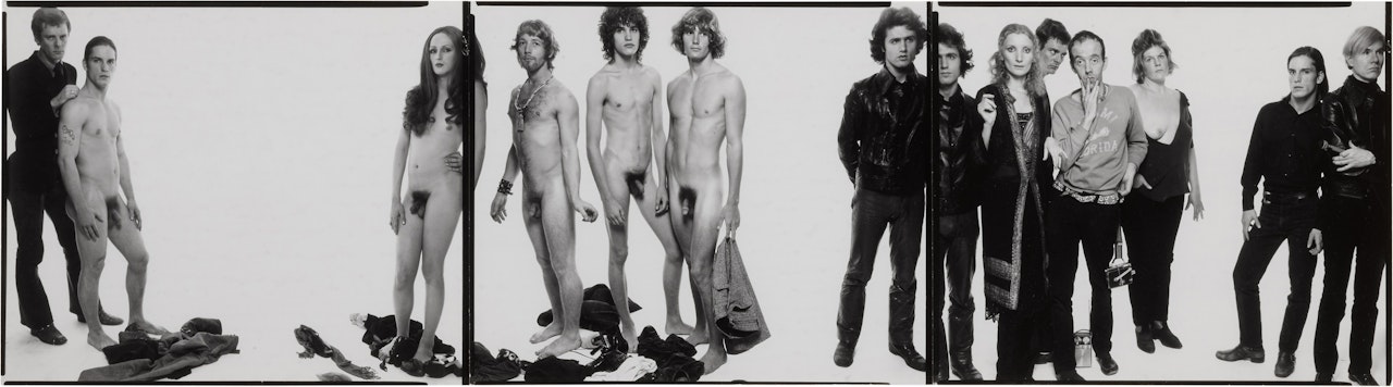 Andy Warhol and Members of the Factory, New York City by Richard Avedon
