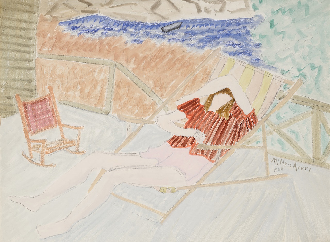 Relaxer by the Sea by Milton Avery