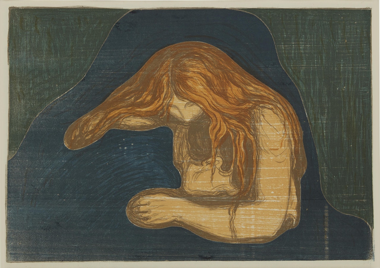 Vampire II (Schiefler 34; Woll 41) by Edvard Munch