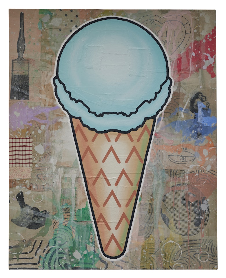 Green Cone by Donald Baechler