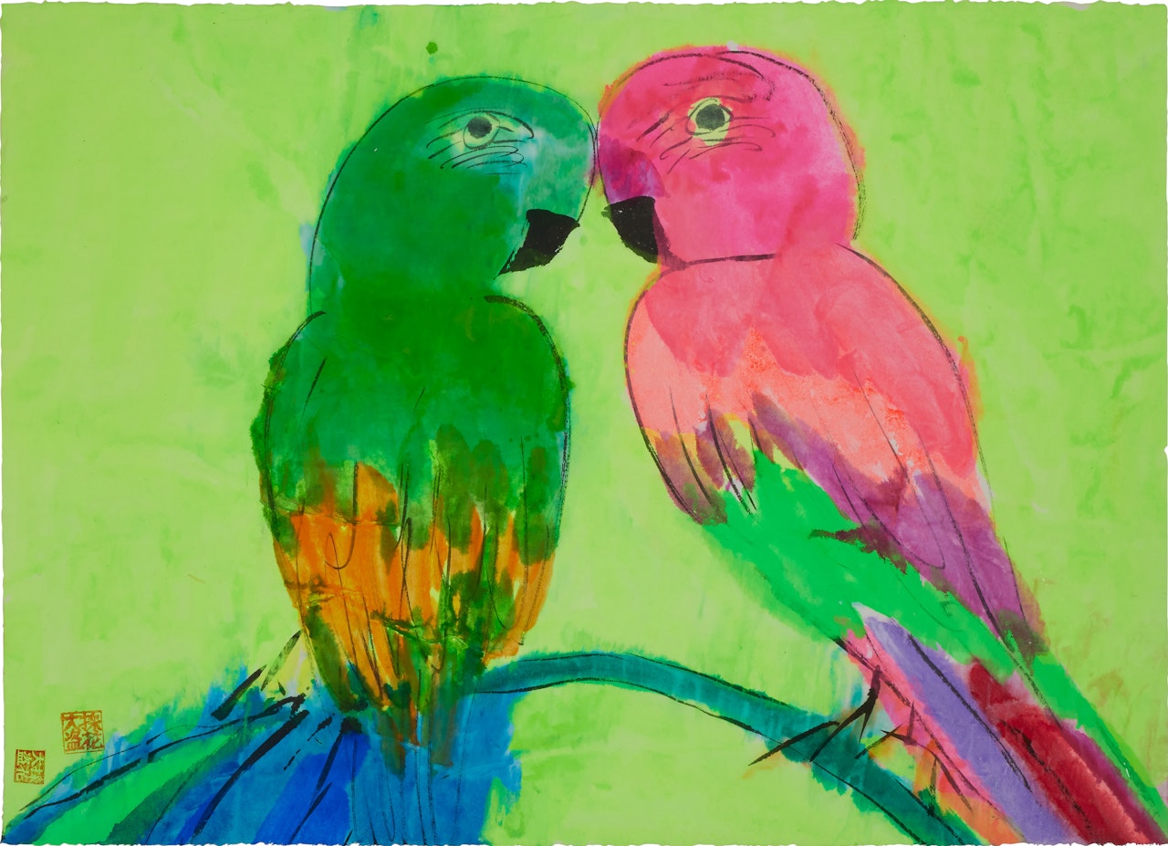 Love Birds by Walasse Ting
