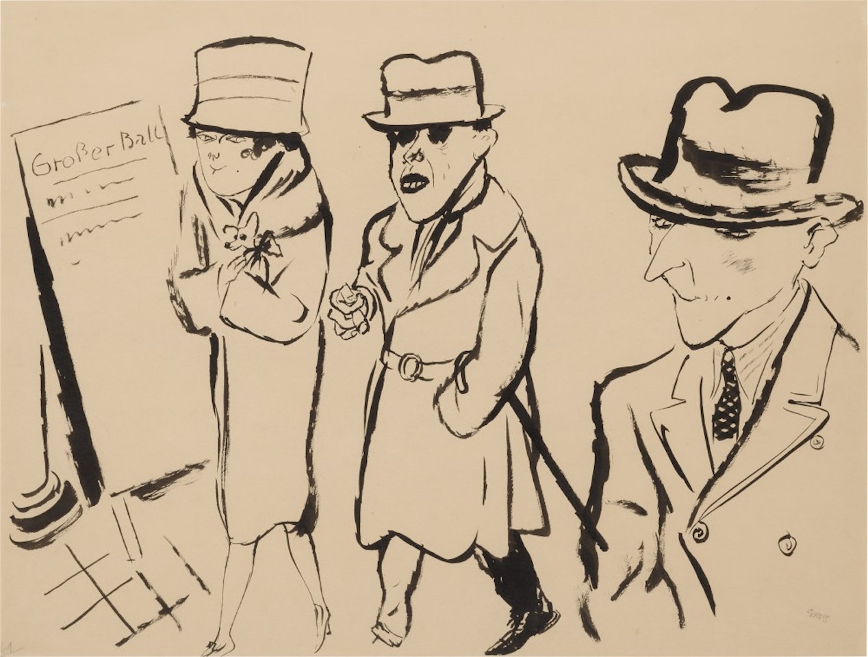 Menschengruppe by George Grosz