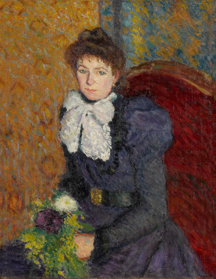 Portrait de la mère de l'artiste au bouquet by Albert Marquet