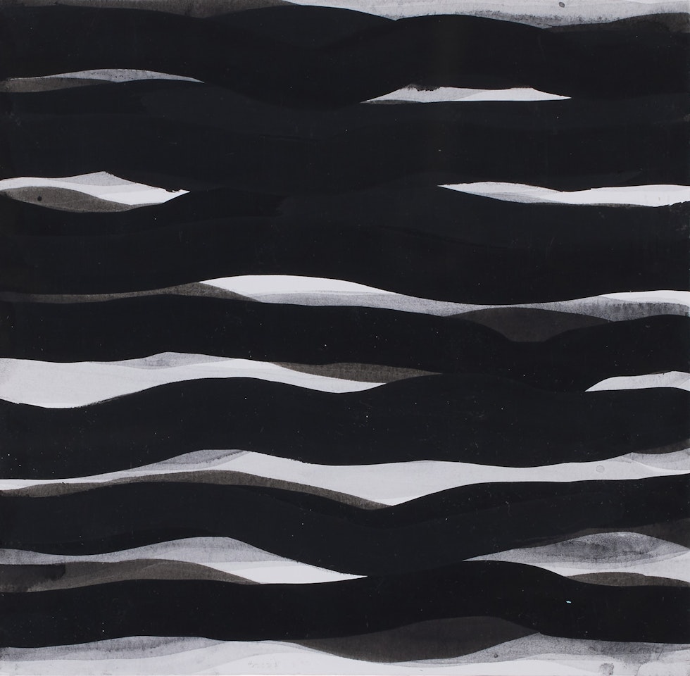 Horizontal Lines, Black and White () by Sol LeWitt