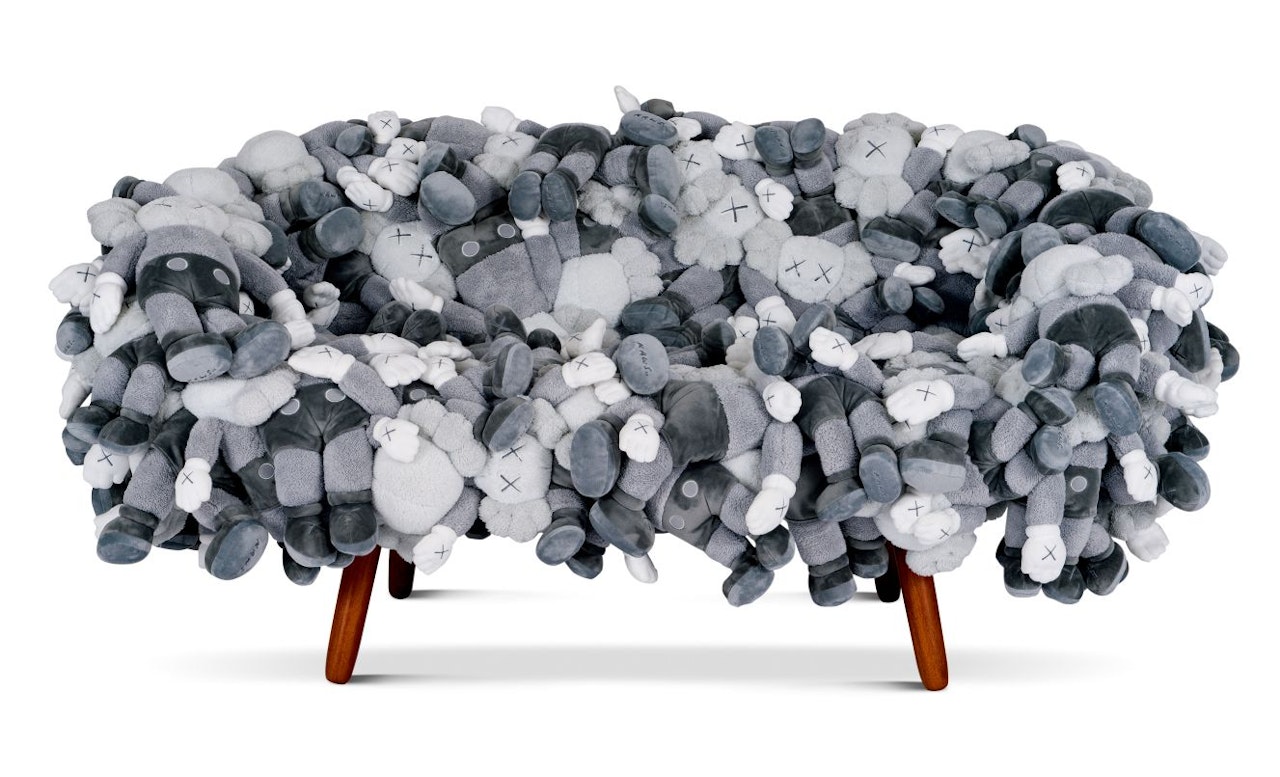 KAWS: COMPANION Sofa (Grey) by Kaws