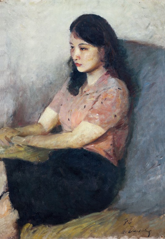 A Youngling Portrait by He Duoling