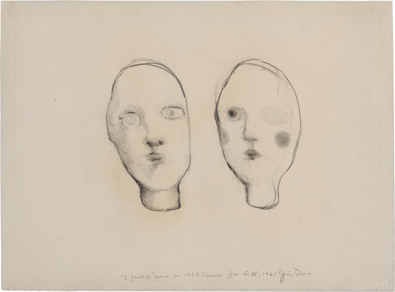 2 Faces by Jim Dine