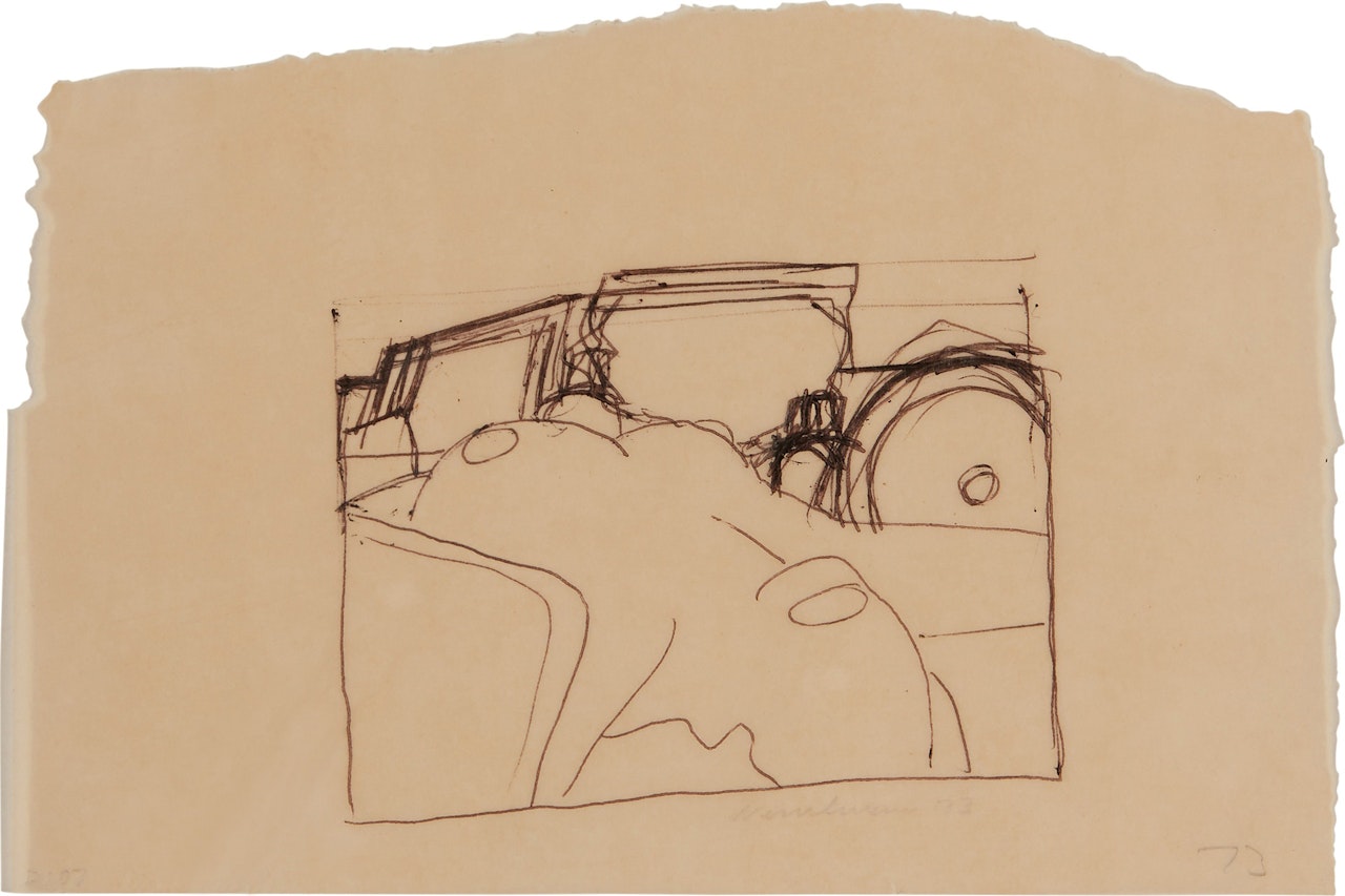 Drawing for Long-Delayed Nude by Tom Wesselmann