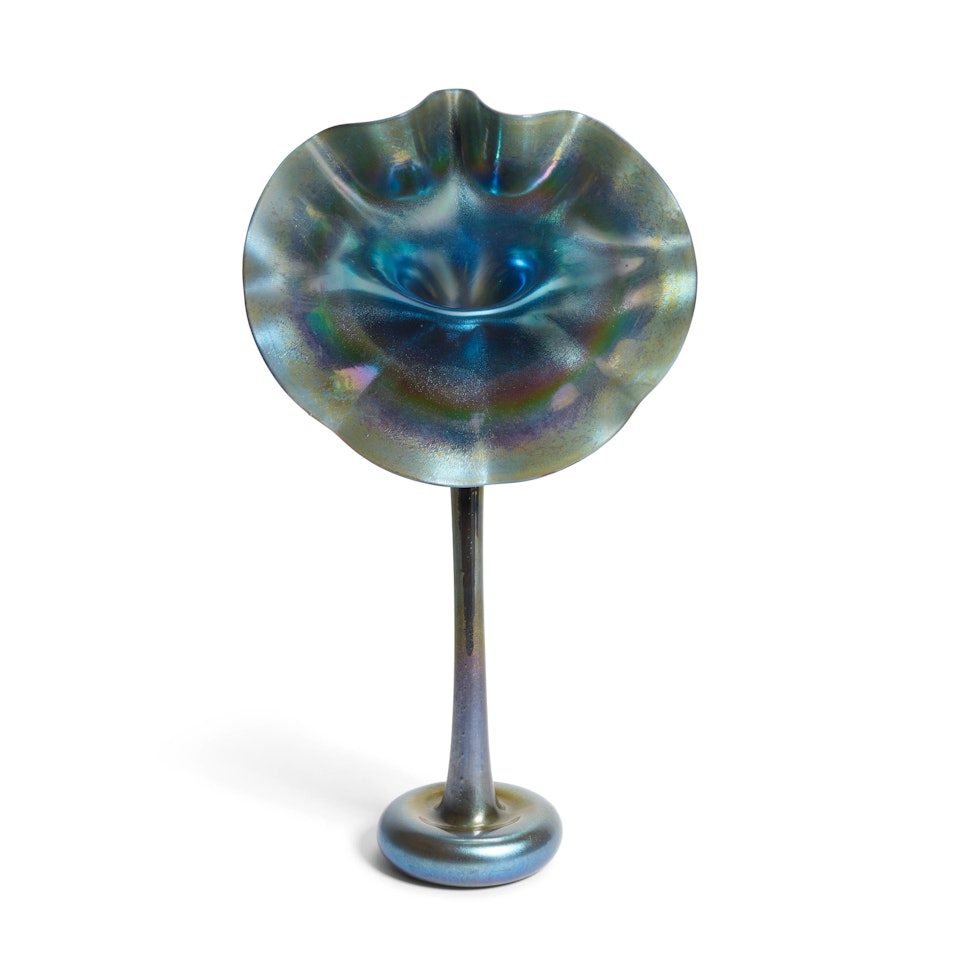 Blue Jack In The Pulpit Vase by Tiffany Studios
