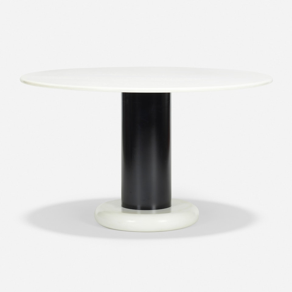 Lotrosso dining table by Ettore Sottsass