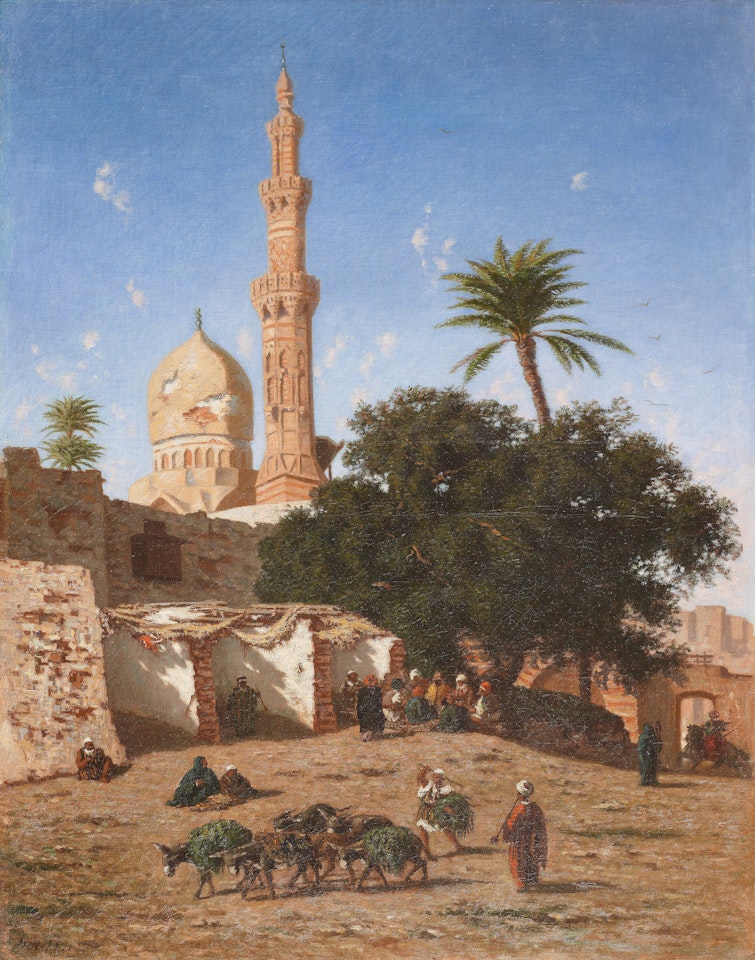 Mosque Abou Leila, Cairo by Narcisse Berchere