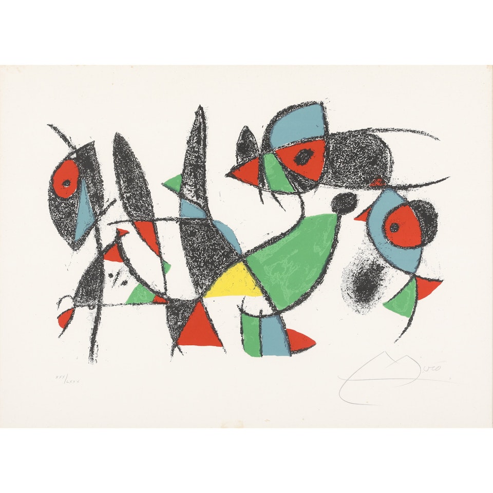 JOAN MIRÓ LITHOGRAPHSⅡ: PL.10 by Joan Miró