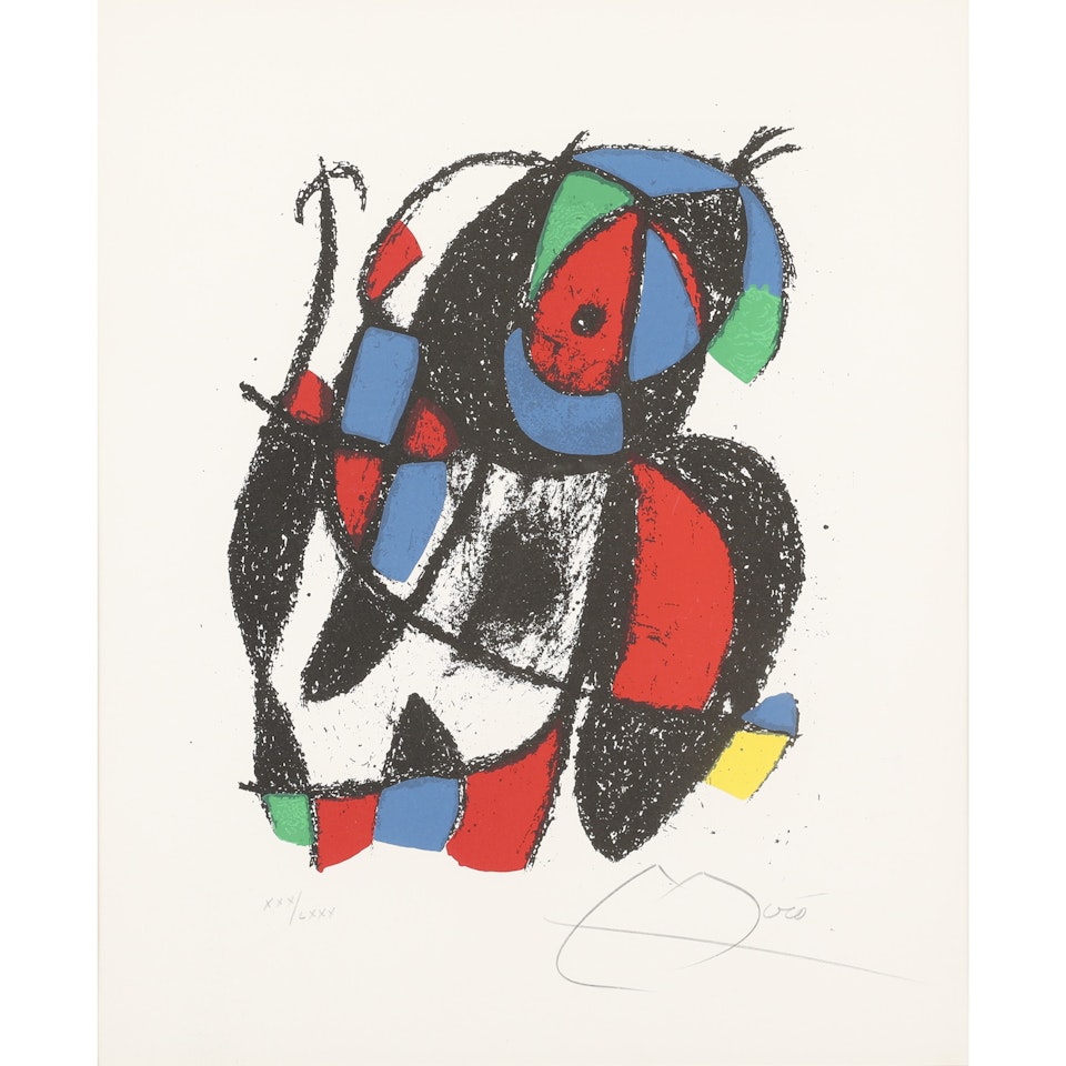 JOAN MIRÓ LITHOGRAPHSⅡ: UNTITLED by Joan Miró